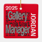 Galerijmanager Extraordinaire Keramisch Ornament (Achterkant)