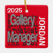 Galerijmanager Extraordinaire Keramisch Ornament (Voorkant)