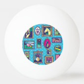 Galerijmuur: Divers Afbeelding Collectie Pingpongbal (Achterkant)