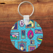 Galerijmuur: Divers Afbeelding Collectie Sleutelhanger (Voorkant)