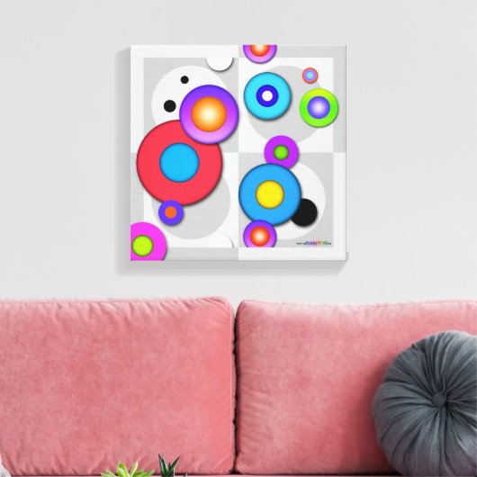 Galerijomloop CANVAS AFDRUKKEN VAN Pop (Insitu (Woonkamer))