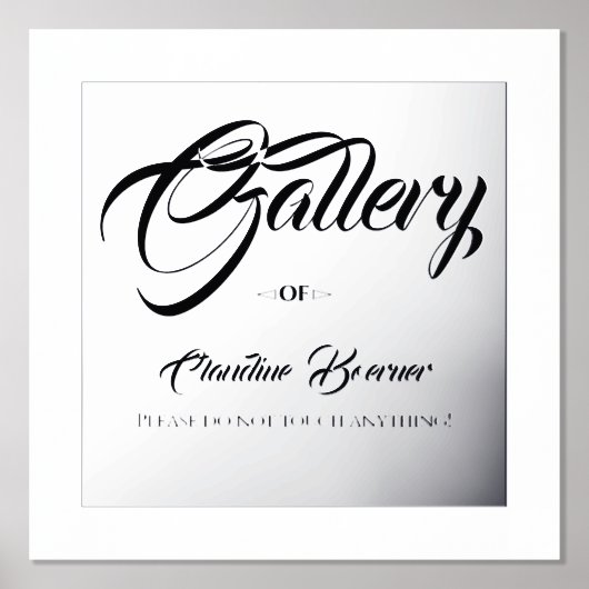 Galerijteken voor artistieke Folie Accent Poster A (Voorkant)