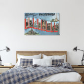 Galesburg, Illinois - Large Letter Scenes 2 Canvas Afdruk (Insitu (Slaapkamer))
