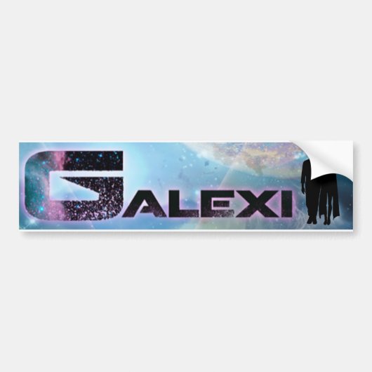 GALEXI logo-bumpersticker Bumpersticker (Voorkant)