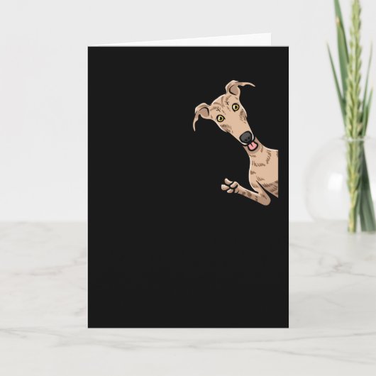 Galgo Espanol Dog met fietspindennat Kaart (Voorkant)