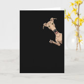 Galgo Espanol Dog met fietspindennat Kaart (Gele Bloem)