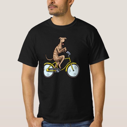 Galgo Espanol Dog met fietspindennat T-shirt (Voorkant)