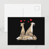 Galgo Español Dog Spanish Sighthound Briefkaart (Voorkant / Achterkant)