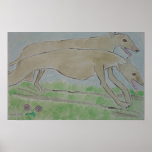 galgo/windhond poster