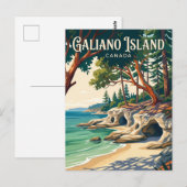 Galiano-eiland Canada Briefkaart (Voorkant / Achterkant)