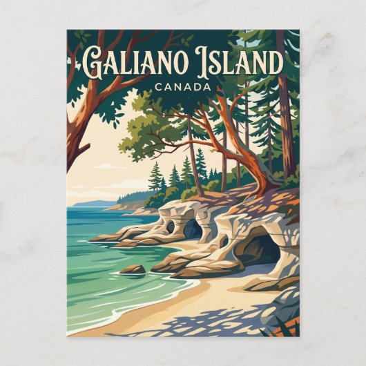 Galiano-eiland Canada Briefkaart (Voorkant)