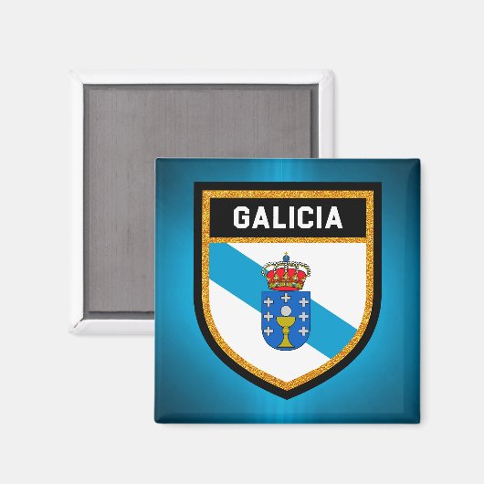 Galicia Flag Magneet (Voorkant / Achterkant)