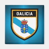 Galicia Flag Magneet (Voorkant)