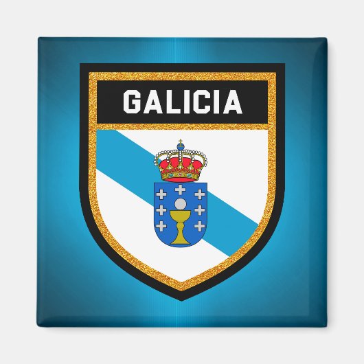 Galicia Flag Magneet (Voorkant)
