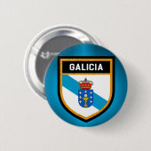 Galicia Flag Ronde Button 5,7 Cm (Voorkant /achterkant)