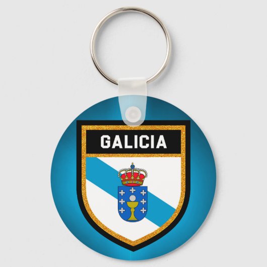 Galicia Flag Sleutelhanger (Voorkant)