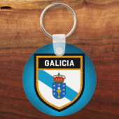 Galicia Flag Sleutelhanger (Voorkant)