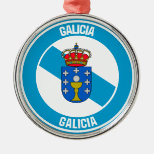 Galicia Round Emblem Metalen Ornament