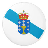 Galicia vlag Ceramic Pull Keramische Knop (Voorkant)