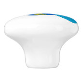 Galicia vlag Ceramic Pull Keramische Knop (Zijkant)