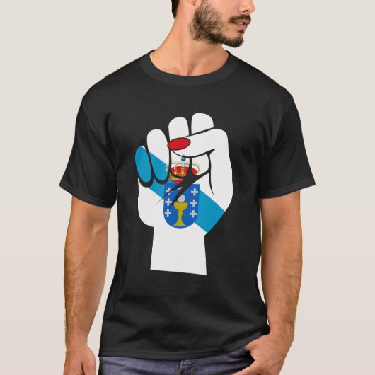 Galicië Galicische vlag Bandeira do Orgullo Galego T-shirt (Voorkant)