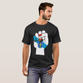 Galicië Galicische vlag Bandeira do Orgullo Galego T-shirt (Voorkant volledig)