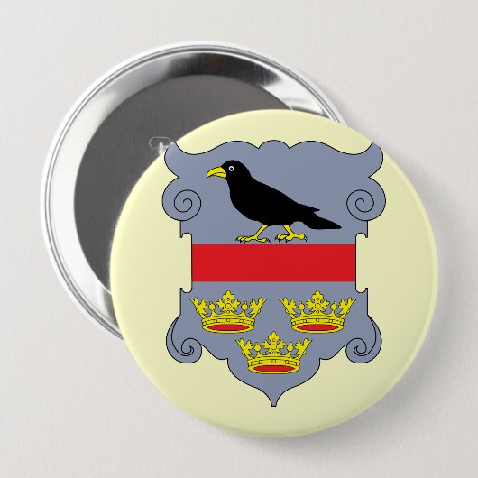 galicië, Oostenrijk Ronde Button 4,0 Cm (Voorkant /achterkant)