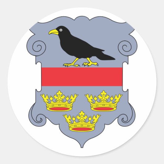 galicië, Oostenrijk Ronde Sticker (Voorkant)