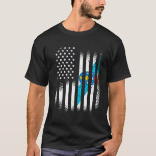 Galicisch Amerikaans Patriot Grown Country USA Vla T-shirt