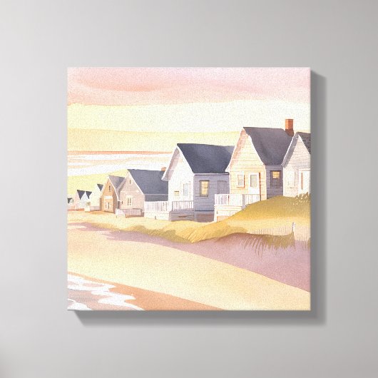 Galilea bij het Zee | Rhode Island Beach Waterverf Canvas Afdruk (Voorkant)
