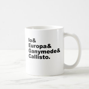 Galileaanse Manen Io Europa Ganymede Callisto Koffiemok