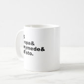 Galilean Moons | Io Europa Ganymede Callisto Koffiemok (Voorkant links)