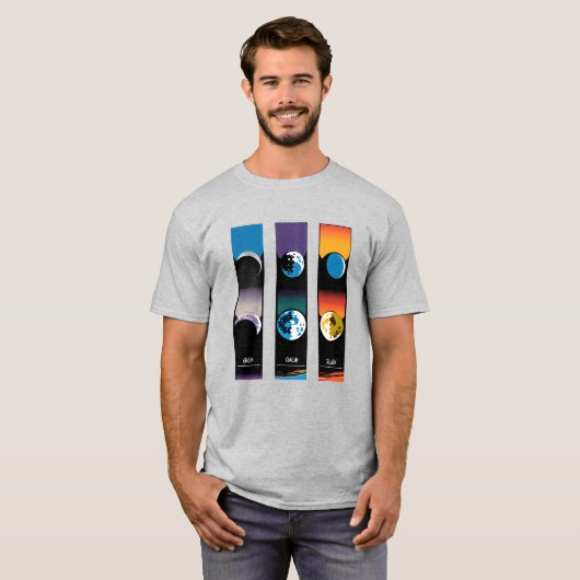 Galilean Moons of Jupiter T-shirt (Voorkant volledig)