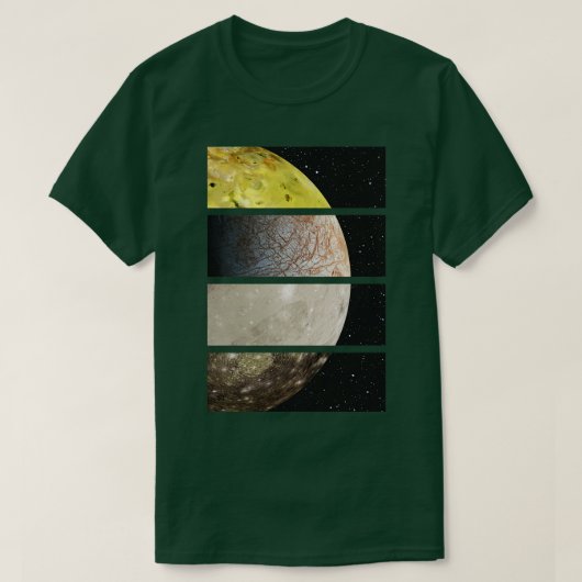 Galilean Moons of Jupiter T-shirt (Design voorkant)