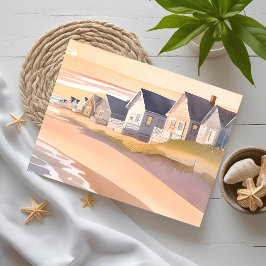 Galilee by the Sea | Rhode Island strand aquarel Briefkaart