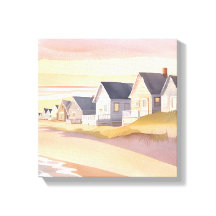 Galilee by the Zee | Rhode Island Strand Aquarel