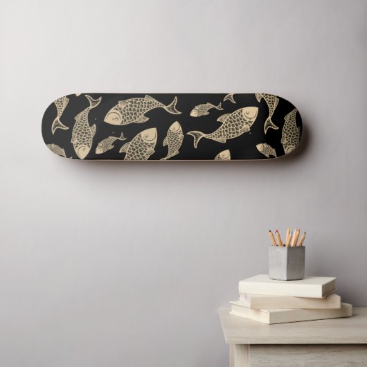 Galilee Fish  Persoonlijk Skateboard (Muurkunst (Horizontaal))
