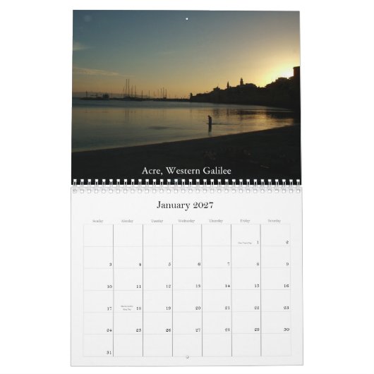 Galilee Landscapes, Israël Kalender (Jan 2027)
