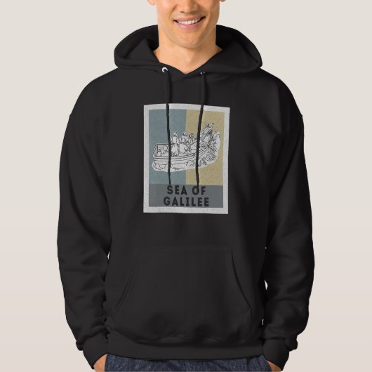 Galilee seas storms religious Christians Christian Hoodie (Voorkant)