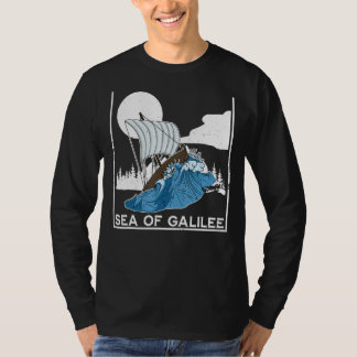 Galilee seas storms religious Christians Christian T-shirt