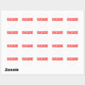 Galilee Stamp Ronde Sticker (Vel)