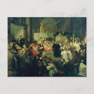 Galilei voor de Raad, 1861 Briefkaart