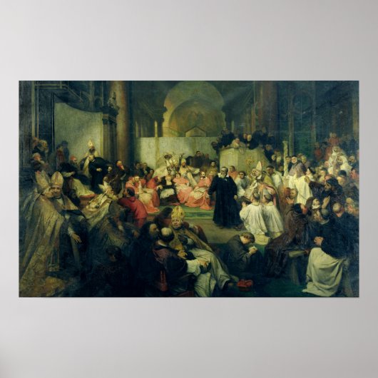 Galilei voor de Raad, 1861 Poster (Voorkant)