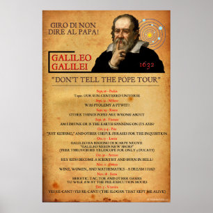 Galileo 1632 Heresy Tour Poster