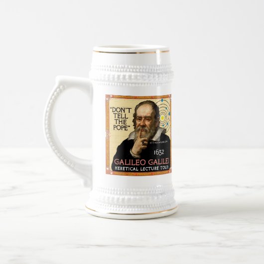 Galileo 1632 Lecture Tour Beer Stein Bierpul (Links)