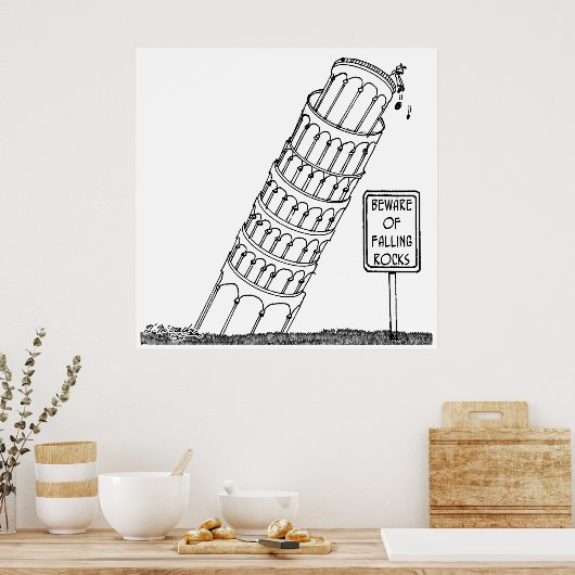 Galileo Cartoon 0958 Poster (Keuken)