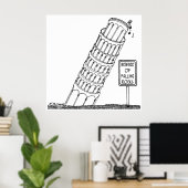 Galileo Cartoon 0958 Poster (Thuiskantoor)