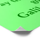 Galileo-citaat Poster (Hoek)