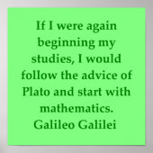 Galileo-citaat Poster (Voorkant)