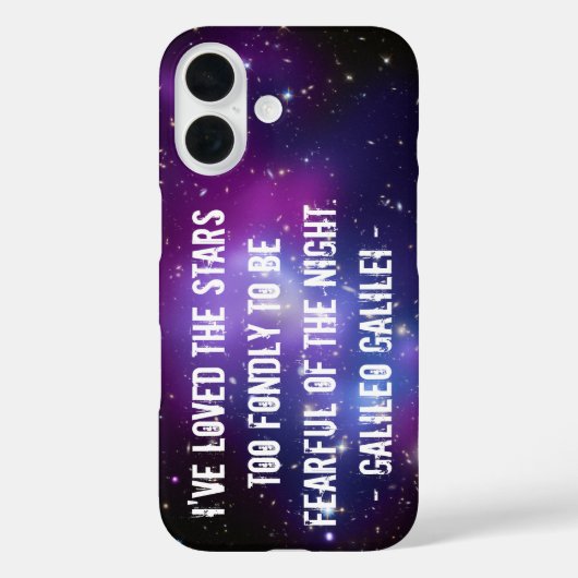 Galileo citaat sterrenstelsel cluster Case-Mate iPhone case (Achterkant)